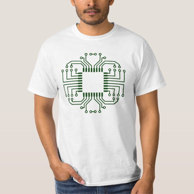 Camiseta Procesador eléctrico de la placa de circuito (Anverso)