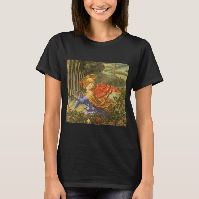 Camiseta Procesión de los Magos Ángel por Benozzo Gozzoli (Anverso)