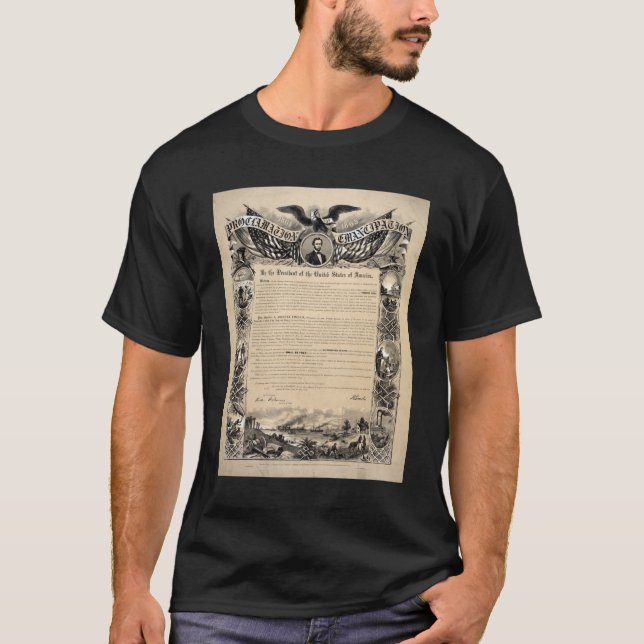Camiseta Proclamación de emancipación de 1863 del president (Anverso)