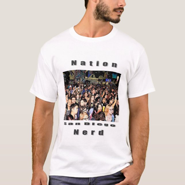 Camiseta Proclame la nueva nación del empollón en todos (Anverso)