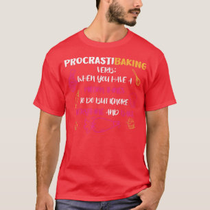 Camiseta ProcrastiBaking Funny Baker Lover 2529