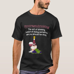 Camiseta Procrastiberino Vino Beber