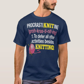 Camiseta ProcrastiKnitting para aplazar todas las demás act