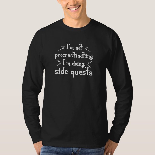 Camiseta Procrastinando la búsqueda lateral (Anverso)