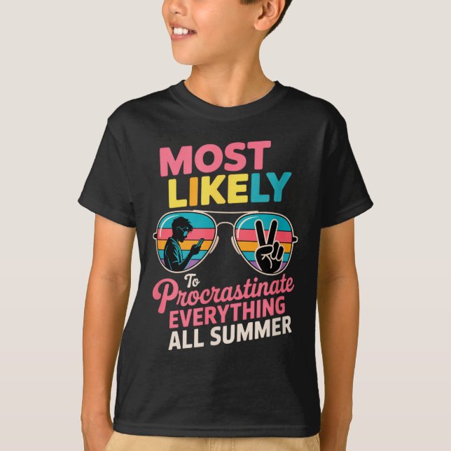 Camiseta Procrastinator Gift Funny Summer Quote Lazy Lifest (Anverso)