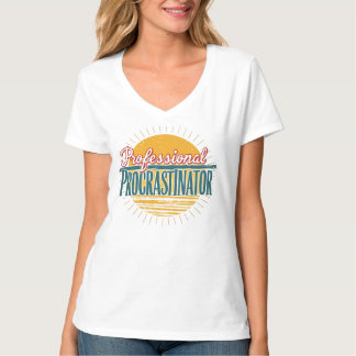Camiseta Procrastinator profesional Retro Funny Cita T-Sh