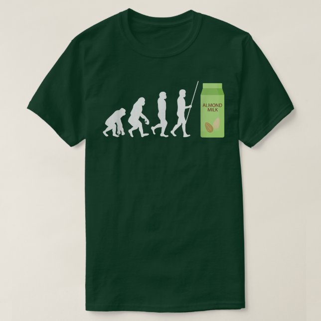 Camiseta Prod de la planta de leche de almendra láctea grat (Diseño del anverso)