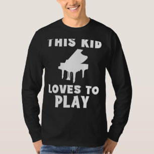 Camiseta ¡Prodigio del piano! A este chico le encanta jugar