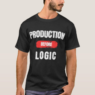 Camiseta Producción Antes del Humor del Trabajador Automotr