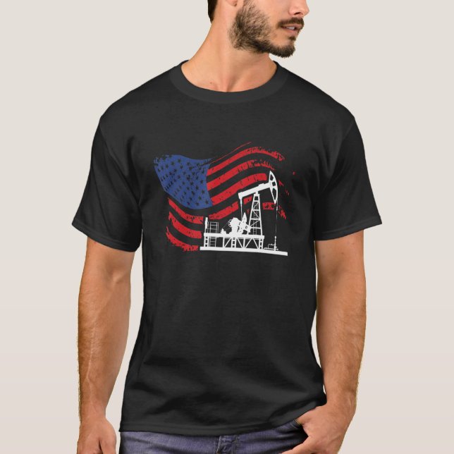 Camiseta Producción de aceite de plataforma de perforación  (Anverso)