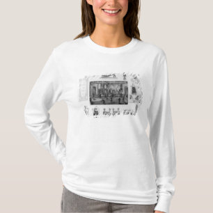 Camiseta Producción de hierro con una vista general del