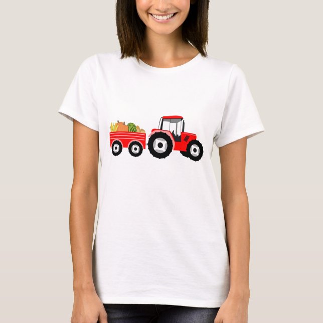 Camiseta Producción de la Granja de Camiones Rojos (Anverso)