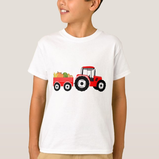 Camiseta Producción de la Granja de Camiones Rojos (Anverso)