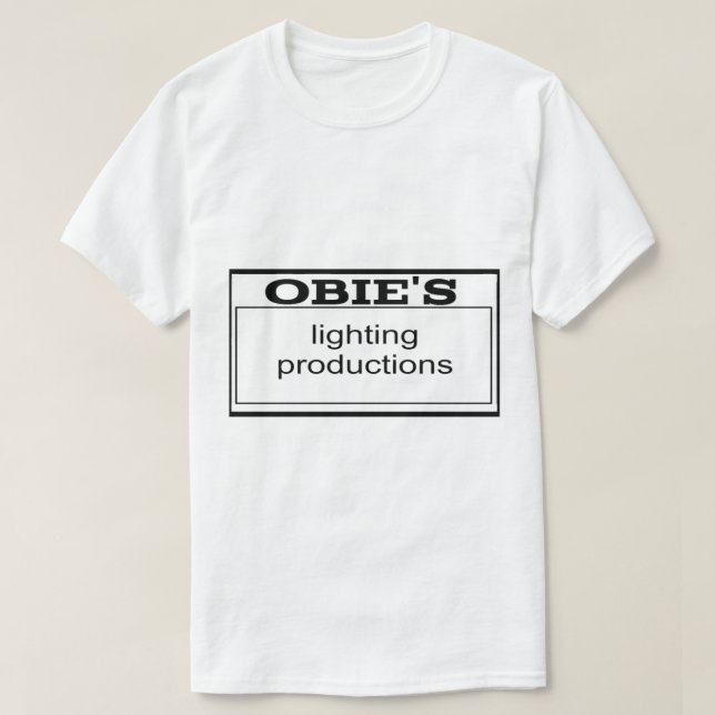 Camiseta Producciones de iluminación Obie_s (Diseño del anverso)