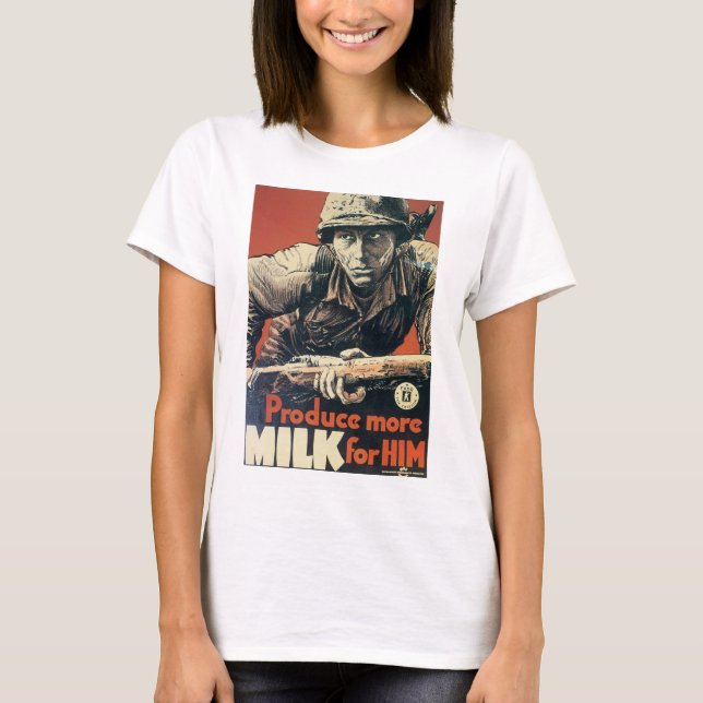 Camiseta Producir más leche para él (Anverso)