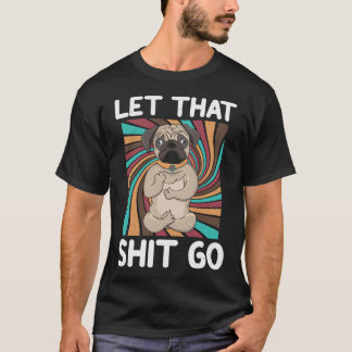 Camiseta producto de Perro de Chiste de Meditación de Yoga 