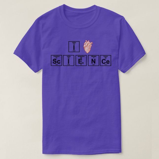 Camiseta Producto de química I SciENCe (Diseño del anverso)