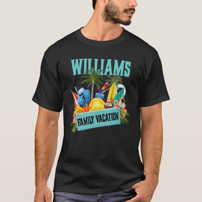 Camiseta Producto de vacaciones para la familia Williams T (Anverso)