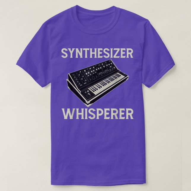 Camiseta Productor de música de diseño de Whisperer sinteti (Diseño del anverso)