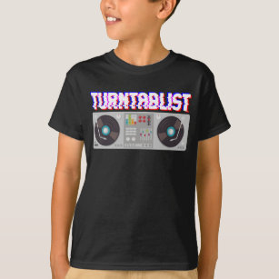 Camiseta Productor de música de DJ convertible Techno Turnt