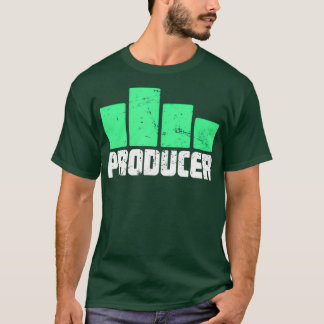 Camiseta Productor de música en problemas de barras ecualiz