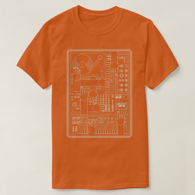Camiseta Productor musical Beatmaker Músico electrónico (Diseño del anverso)