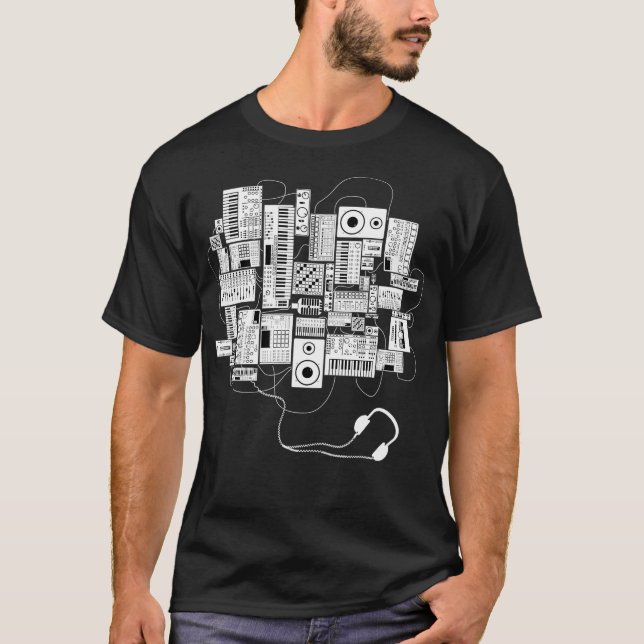 Camiseta Productor musical Dj y músico electrónico (Anverso)