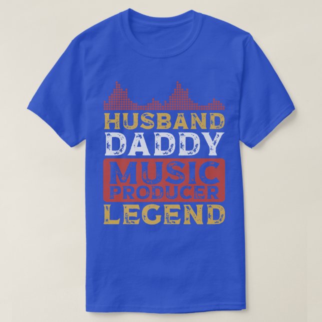 Camiseta Productor musical Husband Daddy (Diseño del anverso)