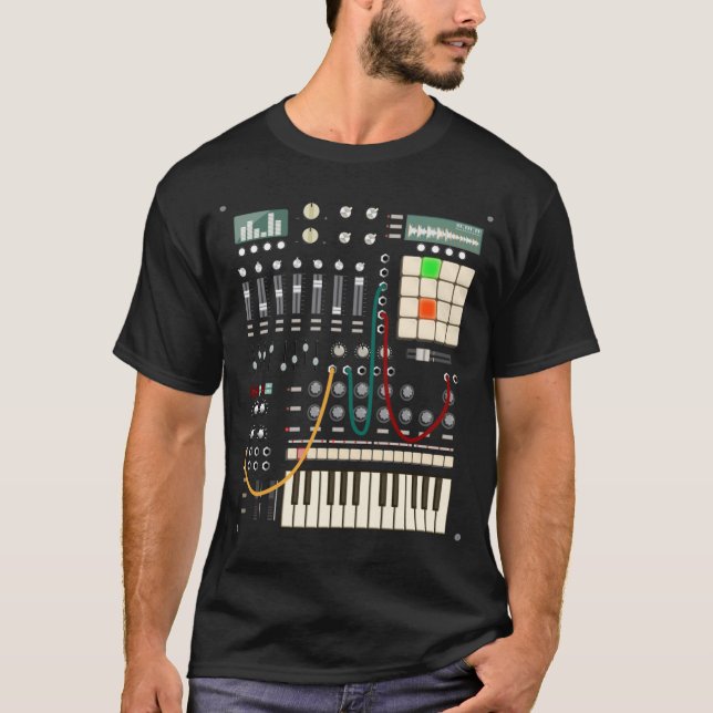 Camiseta Productor musical moderno y músico electrónico (Anverso)