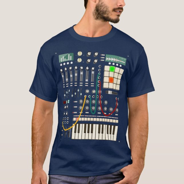 Camiseta Productor musical moderno y músico electrónico (Anverso)