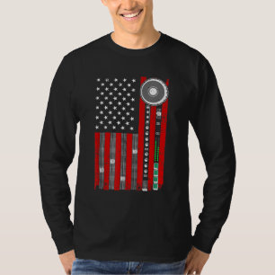 Camiseta Productora De Música Guay Para Hombres Bandera Est