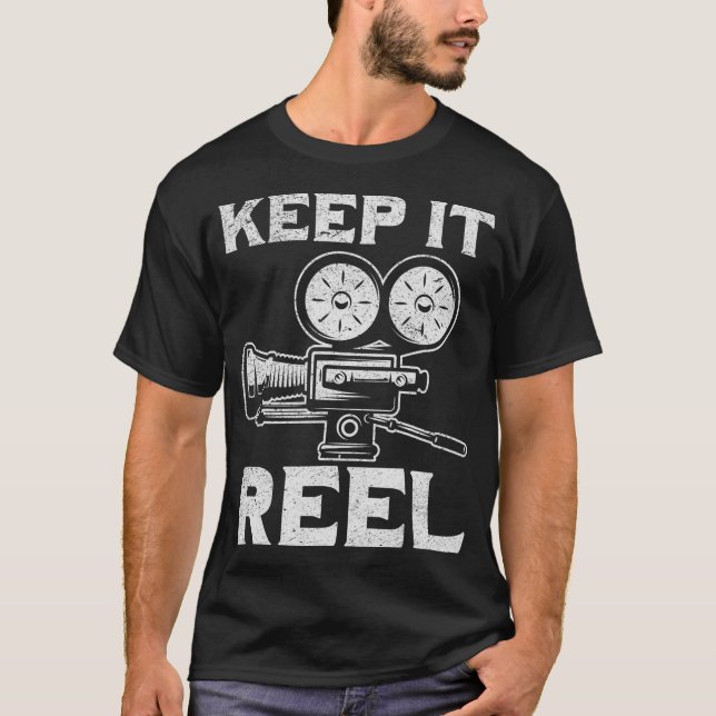 Camiseta Productores de cine Keep It Reel Film Cinematograp (Anverso)