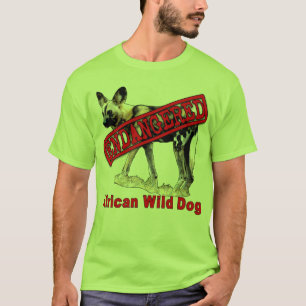 Camiseta Productos animales en peligro africanos del perro