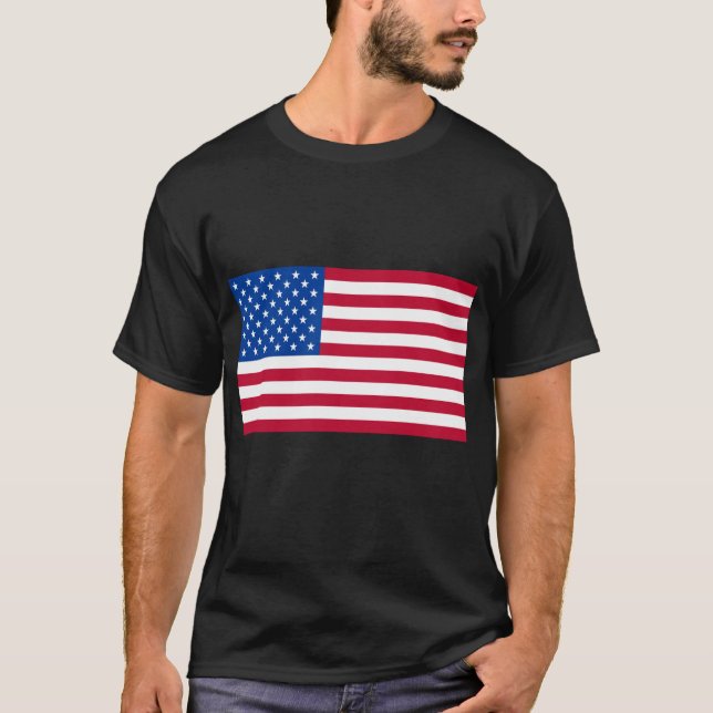 Camiseta Productos básicos de la bandera americana (Anverso)