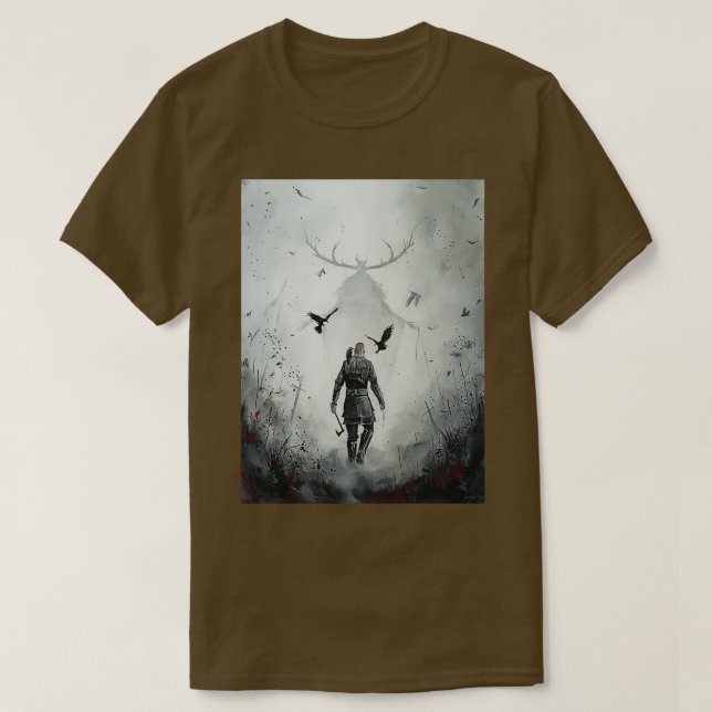 Camiseta productos calientes vikings ragnar (Diseño del anverso)