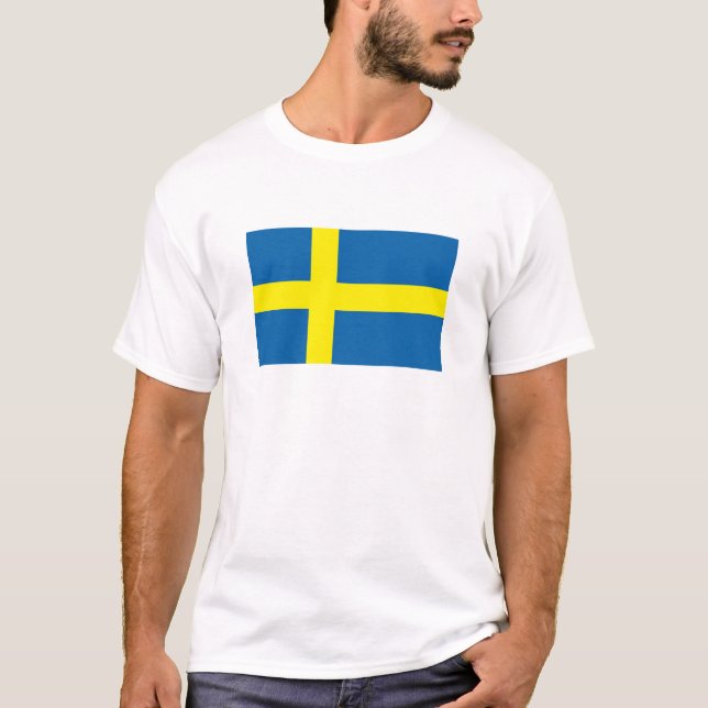 Camiseta Productos de la bandera de Suecia (Anverso)