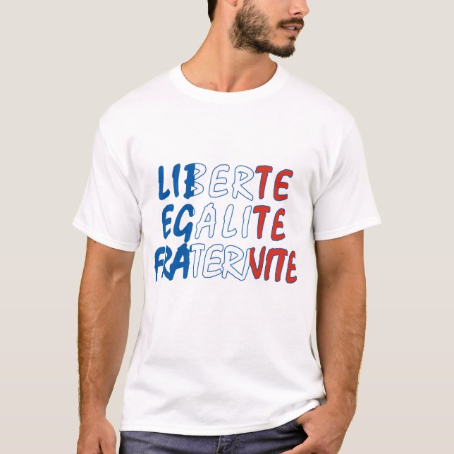 Camiseta Productos de Liberte Egalite Fraternite (Anverso)