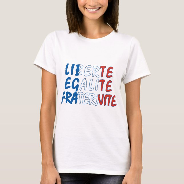Camiseta Productos de Liberte Egalite Fraternite (Anverso)