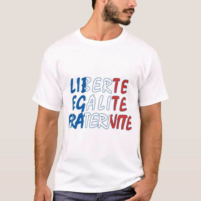 Camiseta Productos de Liberte Egalite Fraternite (Anverso)