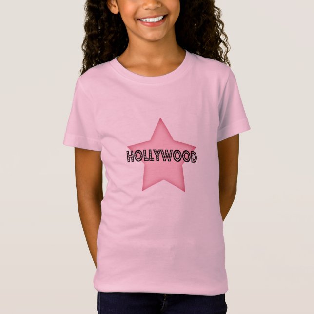 Camiseta Productos Estelares de Hollywood Rosa (Anverso)