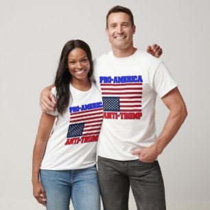 Camiseta Proestadounidense Anti-Trump