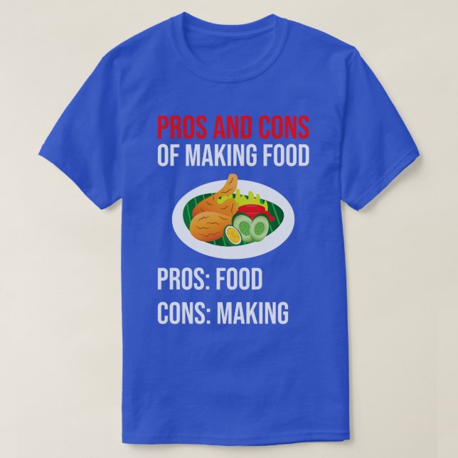 Camiseta Prof. Y Toneladas De Fabricación De Alimentos (Diseño del anverso)