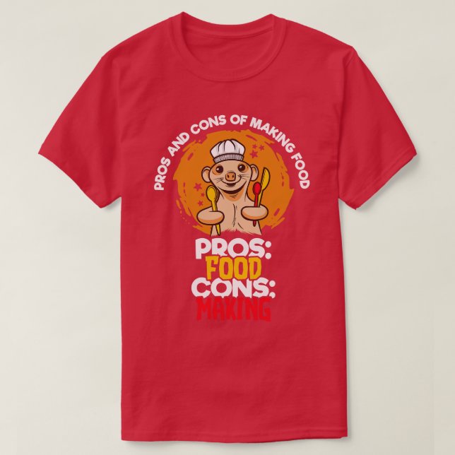 Camiseta Prof. Y Toneladas De Fabricación De Alimentos 3 (Diseño del anverso)