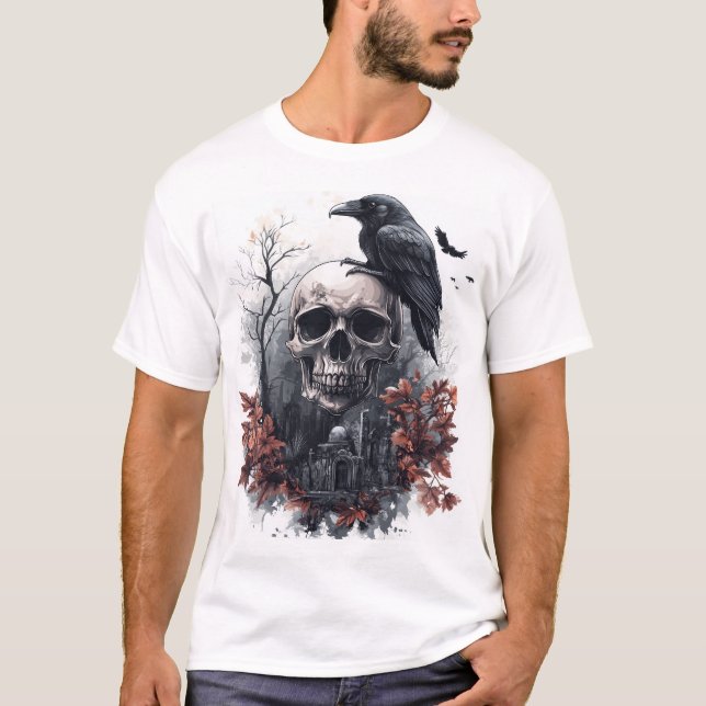 Camiseta Profecía de la Calavera y el Cuervo (Anverso)