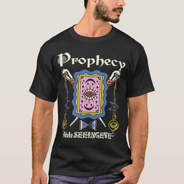 Camiseta Profecía única de Guay: todos viendo Tarot de ojos (Anverso)