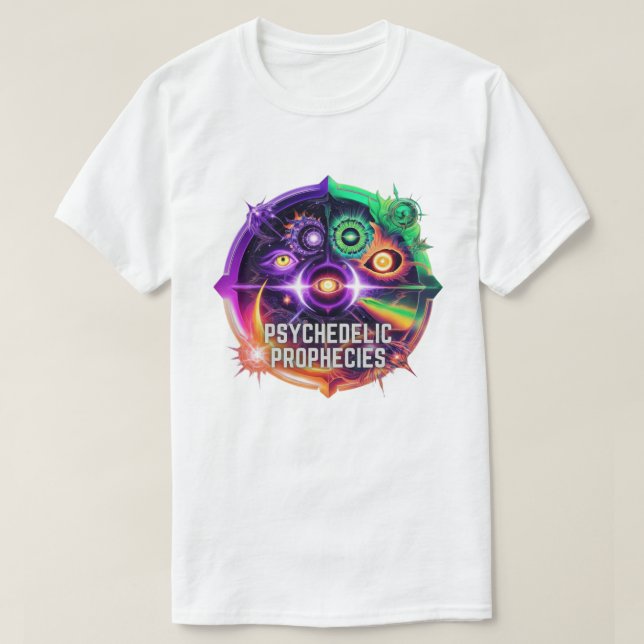 Camiseta Profecías psicodélicas - Futuro previsto (Diseño del anverso)