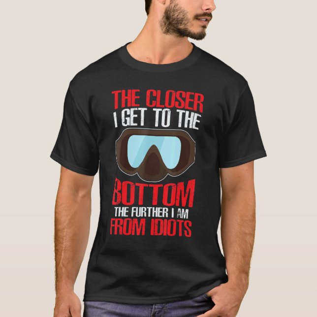 Camiseta Profesión de buceo de inmersión de buzo asombroso (Anverso)