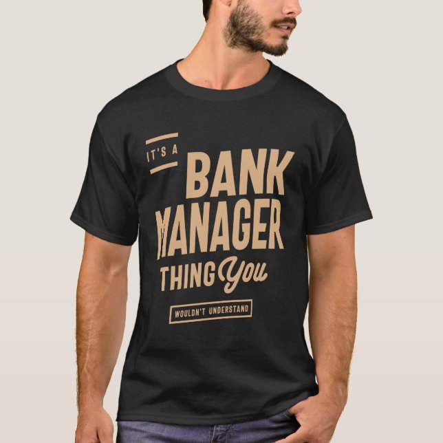 Camiseta Profesión de cargo de trabajo divertida de Bank Ma (Anverso)