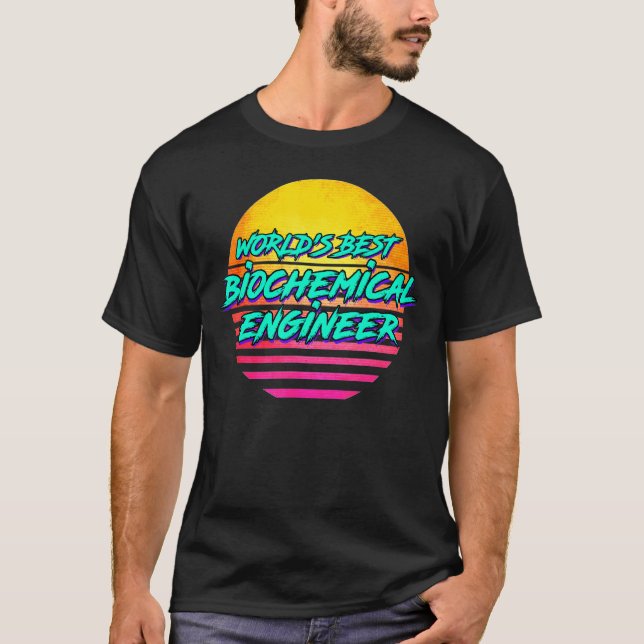 Camiseta Profesión de Ingeniero Bioquímico Retro (Anverso)