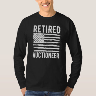 Camiseta Profesión de subastador jubilado bandera americana